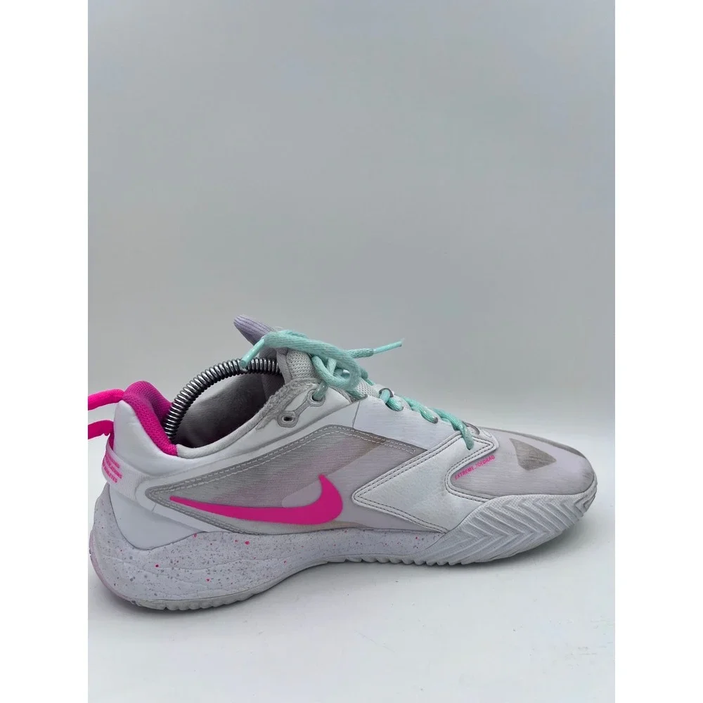 Nike Air Zoom Hyperace‎ 3 SE White Pink Mint Volleyball Shoes HF3239-100 W 8.5